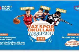 Yaz Spor Okulları İçin Kayıt Zamanı